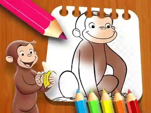 שפּיל Curious George Coloring Book אָנליין