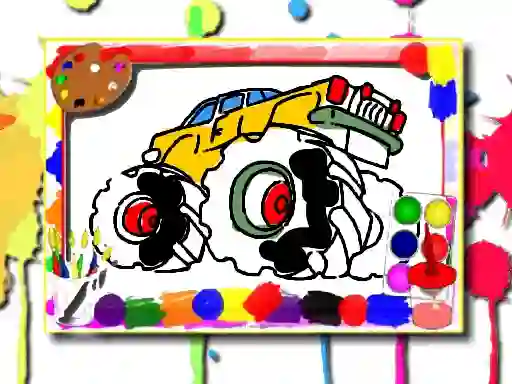 שפּיל Monster Truck Coloring Book אָנליין