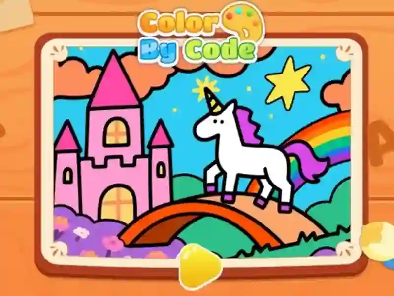 שפּיל Color By Code: Rainbow Unicorn אָנליין