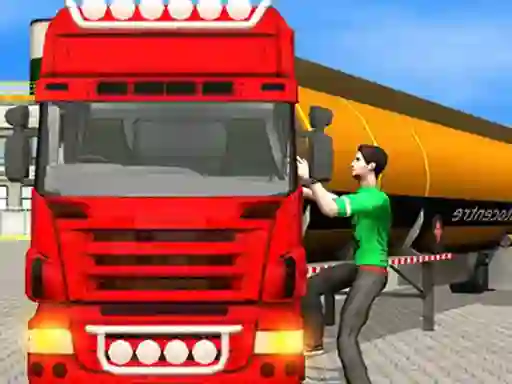שפּיל Oil Tanker Transporter Truck Simulator אָנליין