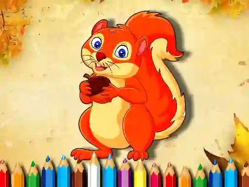 שפּיל Squirrel Coloring Book אָנליין
