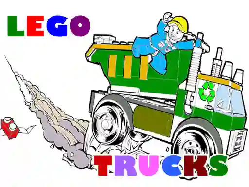 שפּיל Lego Trucks Coloring אָנליין