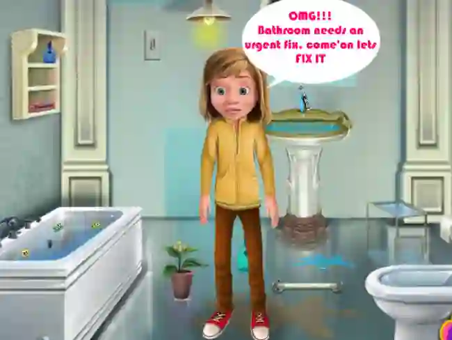 שפּיל Riley Bathroom Cleaning אָנליין