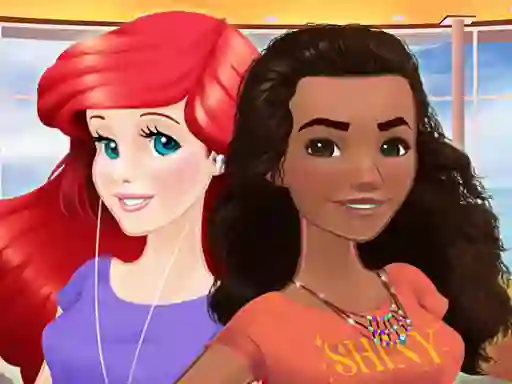 שפּיל Ariel and Moana Princess on Vacation אָנליין