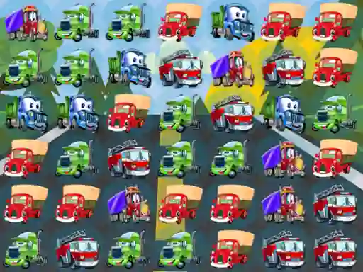 שפּיל Cartoon Trucks Match 3 אָנליין