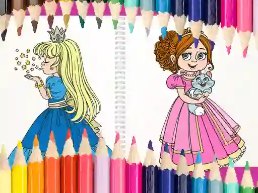 שפּיל Beautiful Princess Coloring Book אָנליין