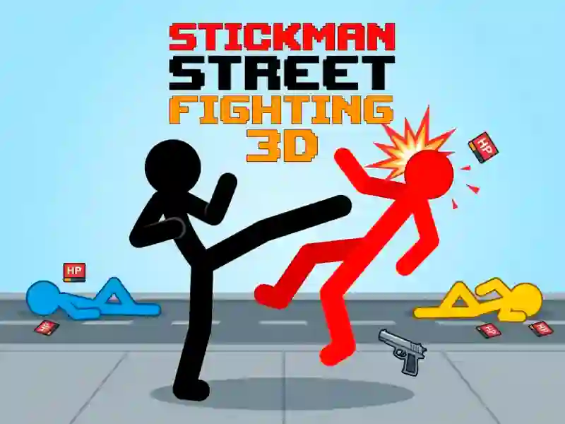 שפּיל Stickman Street Fighting 3d אָנליין