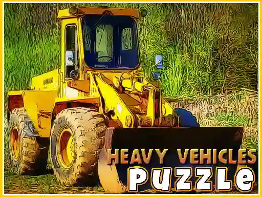 שפּיל Heavy Vehicles Puzzle אָנליין