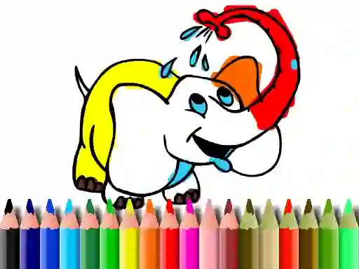 שפּיל Back To School: Elephant coloring אָנליין