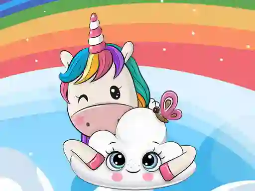 שפּיל Cute Unicorn Jigsaw אָנליין