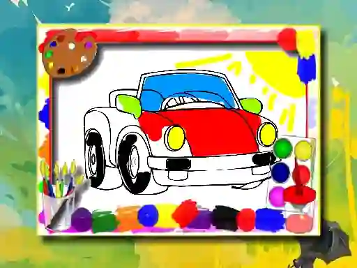 שפּיל Cartoon Cars Coloring Book אָנליין