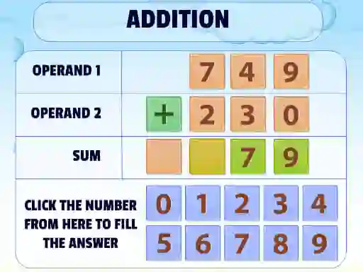 שפּיל Addition Practice אָנליין