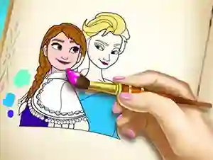שפּיל Ice Kingdom Coloring Book אָנליין