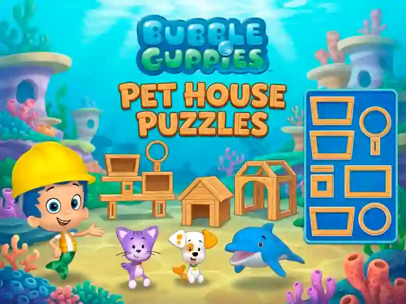 שפּיל Bubble Guppies Pet House Puzzles אָנליין