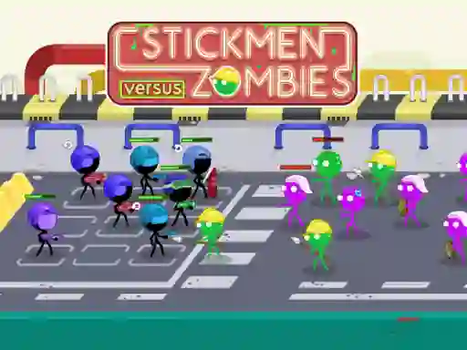 שפּיל Stickmen Versus Zombies אָנליין
