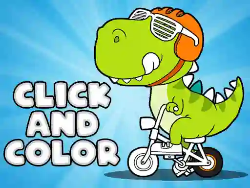 שפּיל Click And Color Dinosaurs אָנליין