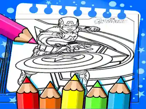 שפּיל Captain America Coloring Book אָנליין
