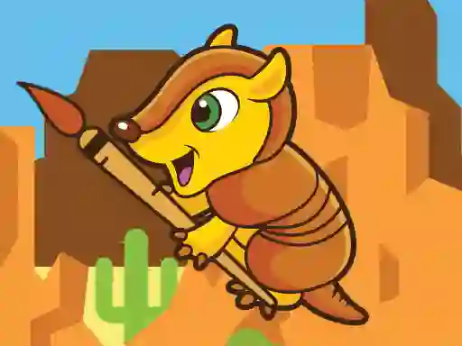 שפּיל Happy Armadillo Coloring אָנליין