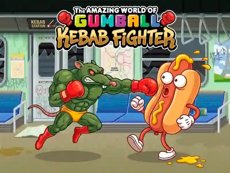 שפּיל The Amazing World of Gumball Kebab Fighter אָנליין