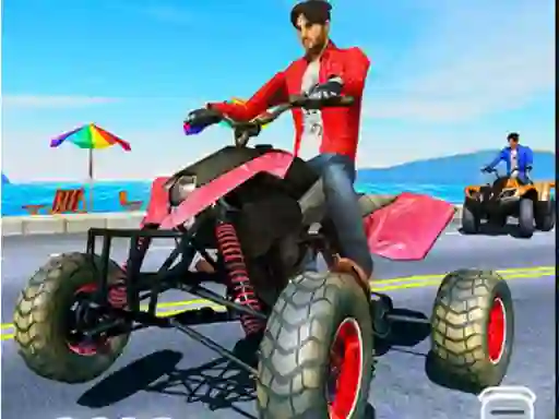 שפּיל Quad Bike Traffic Racing Mania אָנליין