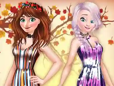 שפּיל Princesses BFFs Fall Party אָנליין