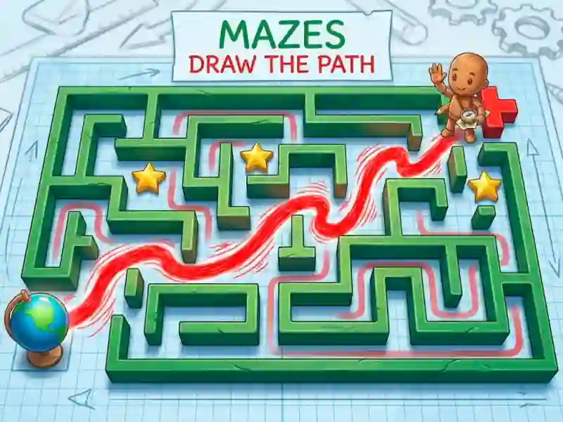 שפּיל Mazes Draw The Path אָנליין