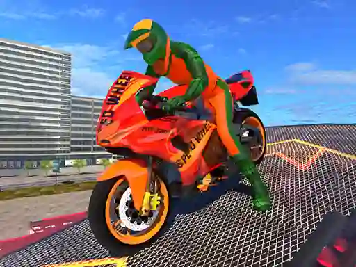 שפּיל Bike Stunt Driving Simulator 3d אָנליין