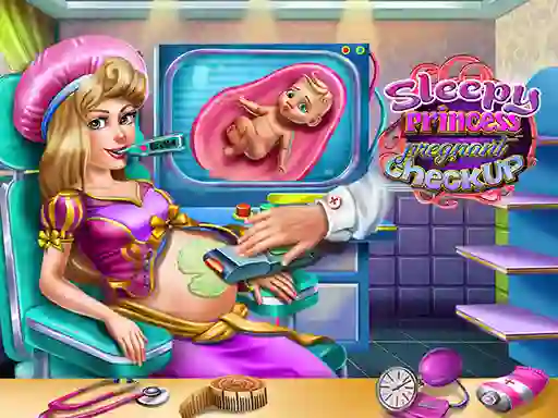 שפּיל Sleepy Princess Pregnant Check Up אָנליין