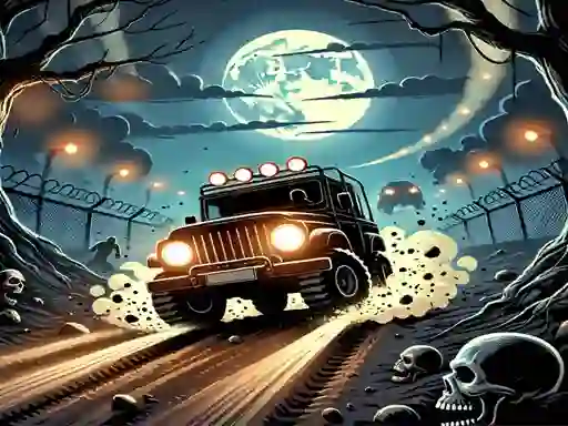 שפּיל Racing Car Destroying Zombie אָנליין