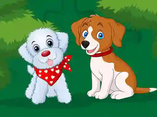 שפּיל Cute Puppies Jigsaw אָנליין