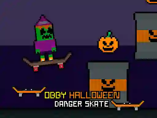 שפּיל Obby Halloween Danger Skate אָנליין