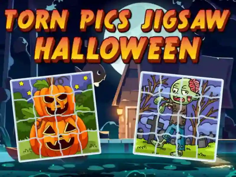 שפּיל Torn Pics Jigsaw Halloween אָנליין