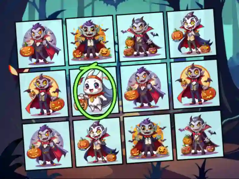 שפּיל Spot the Unique Halloween אָנליין