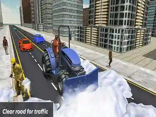 שפּיל Grand Snow Clean Road Driving Simulator אָנליין