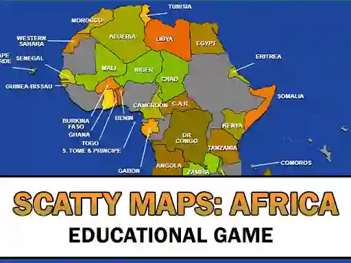 שפּיל Scatty Maps Africa אָנליין
