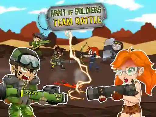 שפּיל Army of soldiers: Team Battle אָנליין