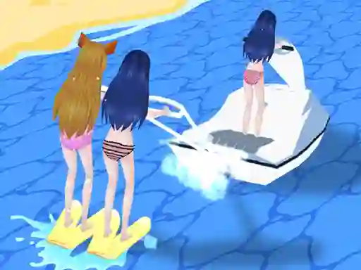 שפּיל Girl Surfer 3D אָנליין
