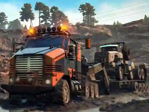 שפּיל Trucks in Mud Jigsaw אָנליין