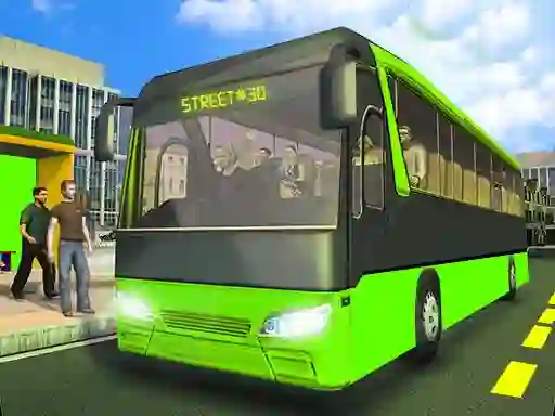 שפּיל City Passenger Coach Bus Simulator Bus Driving 3d אָנליין