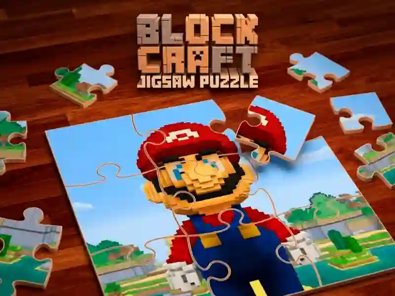 שפּיל Block Craft Jigsaw Puzzle אָנליין