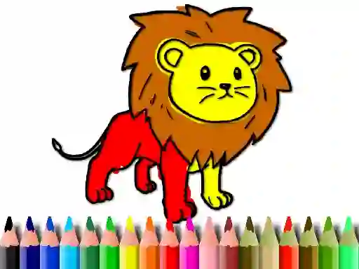 שפּיל Back To School: Lion Coloring Book אָנליין