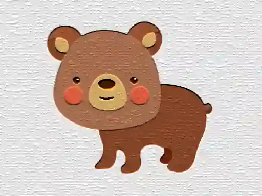 שפּיל Cartoon Bear Puzzle אָנליין