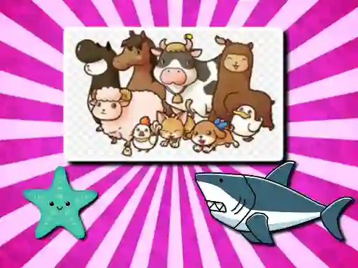 שפּיל Animal Puzzle אָנליין