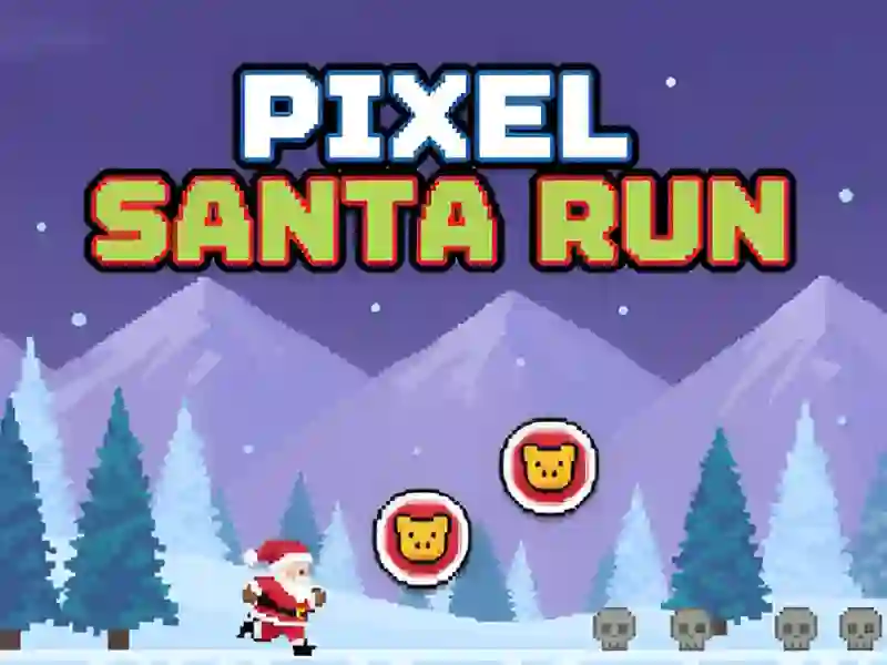 שפּיל Pixel Santa Run אָנליין