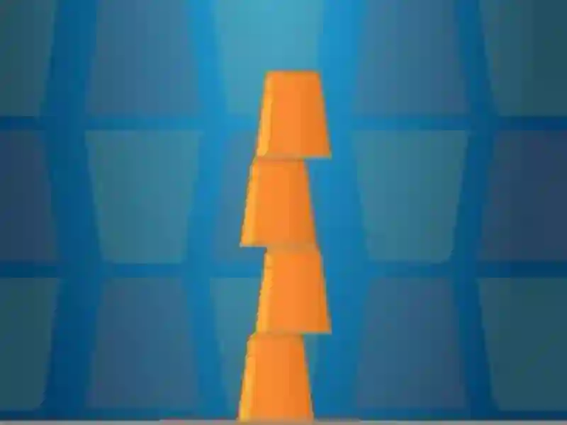 שפּיל Cups Tower Builder אָנליין