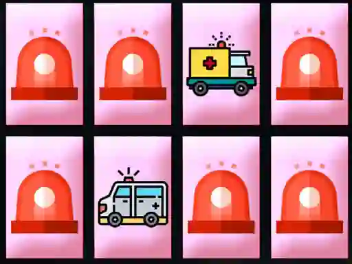 שפּיל Ambulance Trucks Memory אָנליין