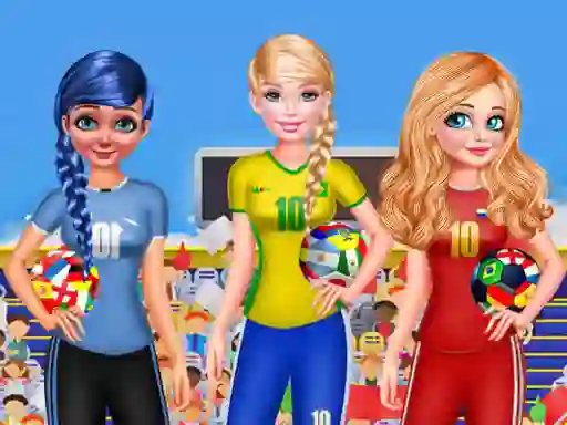 שפּיל BFF Princess Vote For  FIFA 2018 Quarter Finals אָנליין