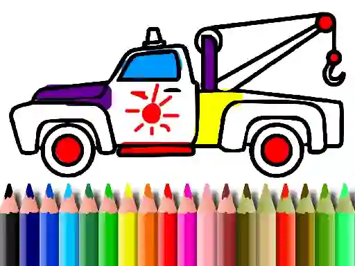 שפּיל Back To School: Trucks Coloring אָנליין