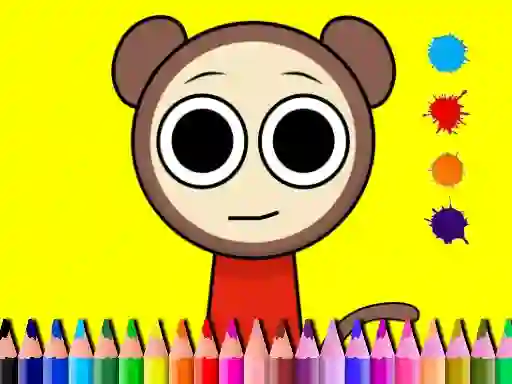 שפּיל Sprunki Valentine Coloring book אָנליין