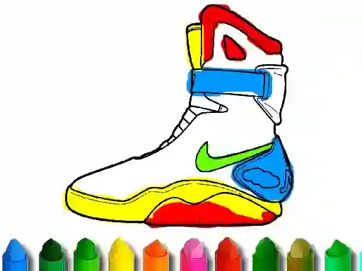 שפּיל Back To School: Shoe Coloring אָנליין